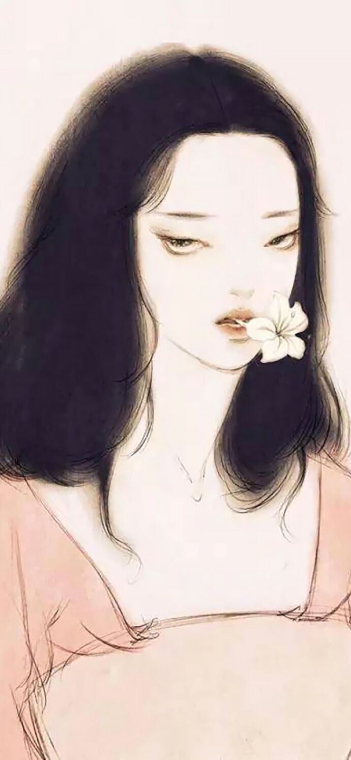 仕女古風手機壁紙插畫，別樣的古風女子風情