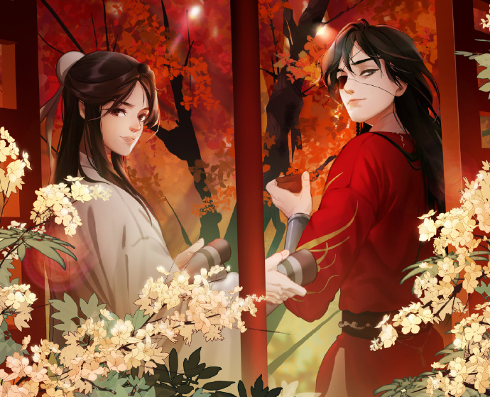 10張古風(fēng)美男子圖集，如此驚艷的紅衣之美