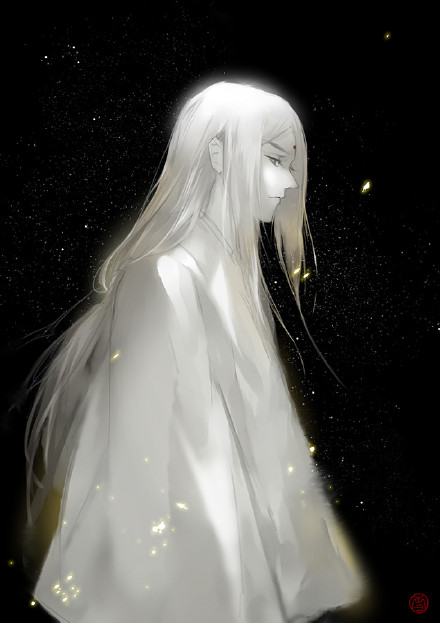 20張白發(fā)古風(fēng)美男圖集，滿頭銀發(fā)真的好迷人