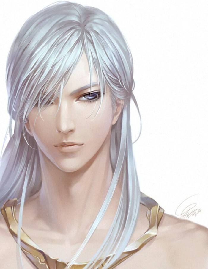 20張白發(fā)古風(fēng)美男圖集，滿頭銀發(fā)真的好迷人