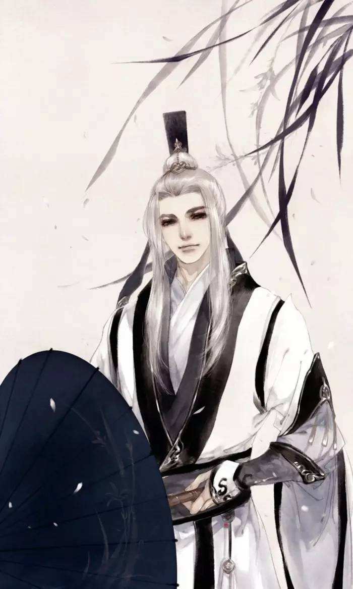 20張白發(fā)古風(fēng)美男圖集，滿頭銀發(fā)真的好迷人