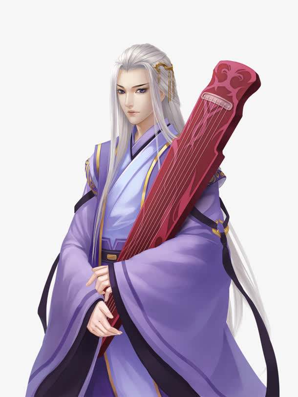 20張白發(fā)古風(fēng)美男圖集，滿頭銀發(fā)真的好迷人