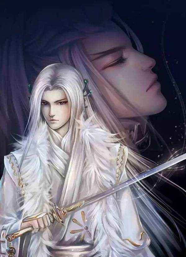 20張白發(fā)古風(fēng)美男圖集，滿頭銀發(fā)真的好迷人