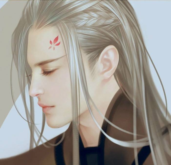 20張白發(fā)古風(fēng)美男圖集，滿頭銀發(fā)真的好迷人