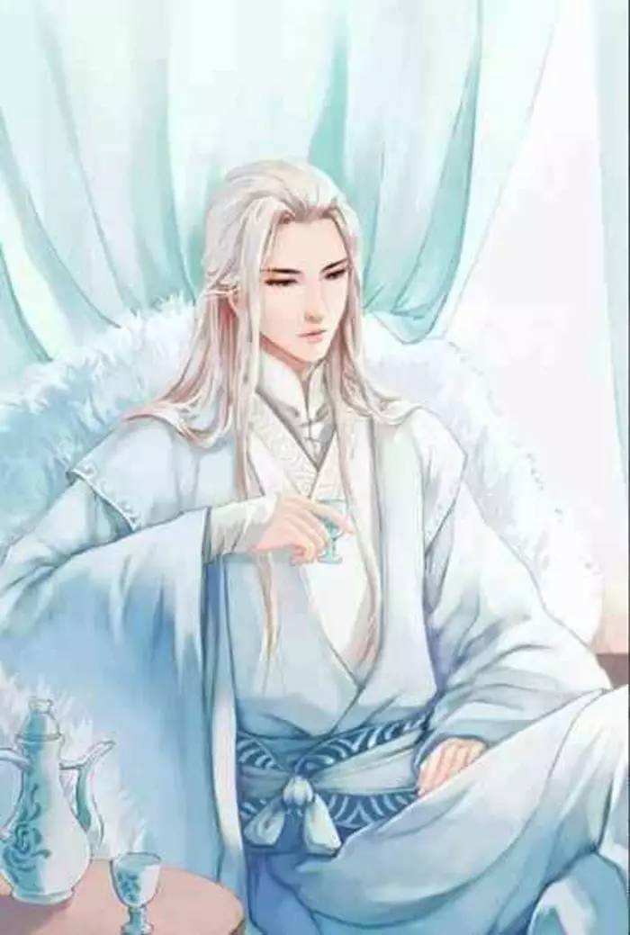 20張白發(fā)古風(fēng)美男圖集，滿頭銀發(fā)真的好迷人