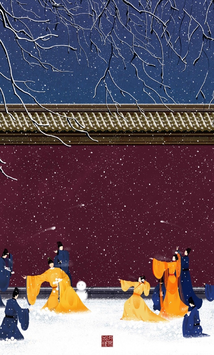 高清無臉古風插畫欣賞，令人遐想的手繪插畫圖