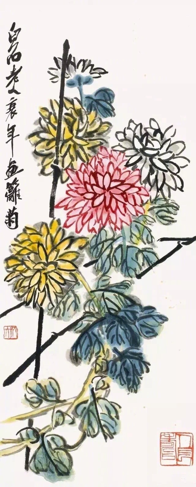 齊白石作品集合（90張），齊白石國畫作品欣賞