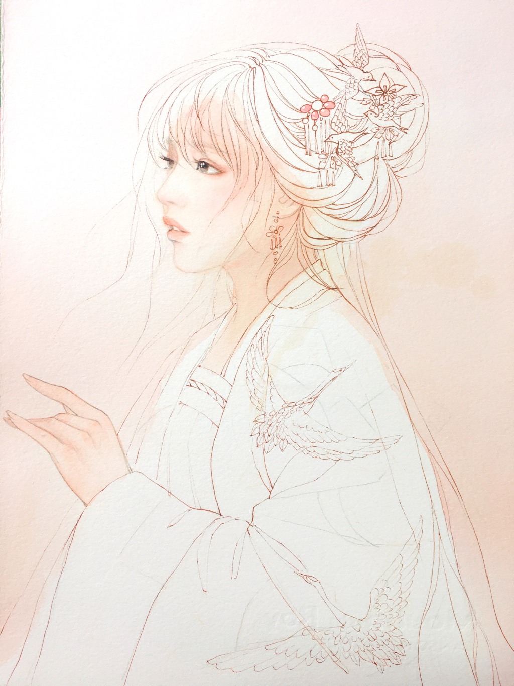 教你畫(huà)好古風(fēng)女子，超詳細(xì)古風(fēng)女子上色步驟圖