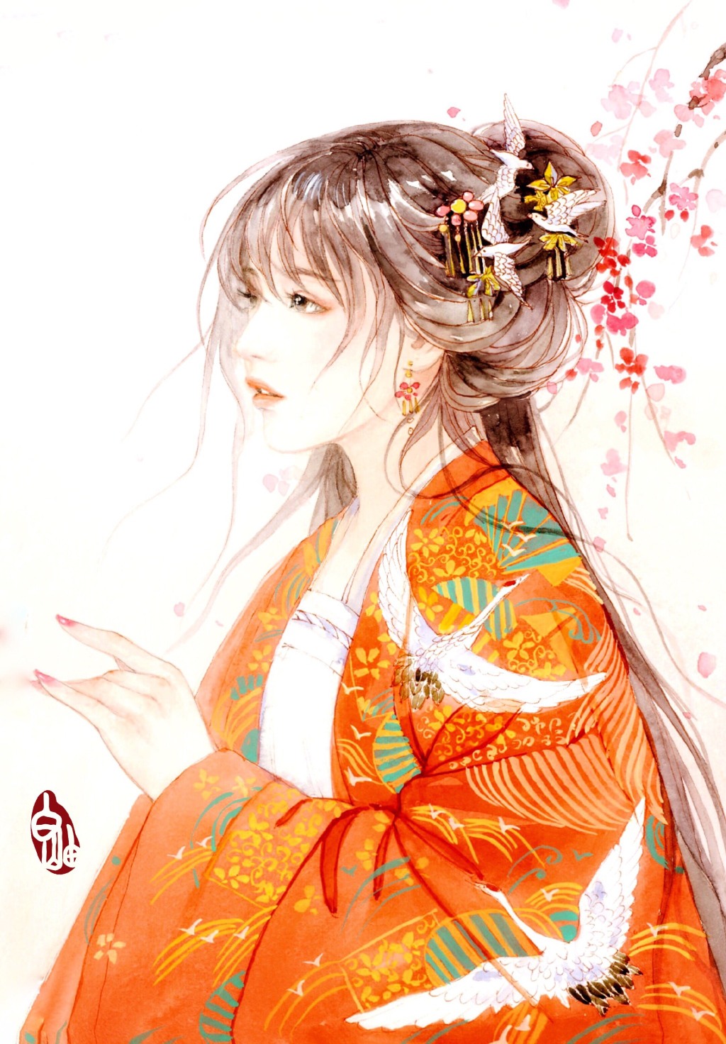 教你畫(huà)好古風(fēng)女子，超詳細(xì)古風(fēng)女子上色步驟圖