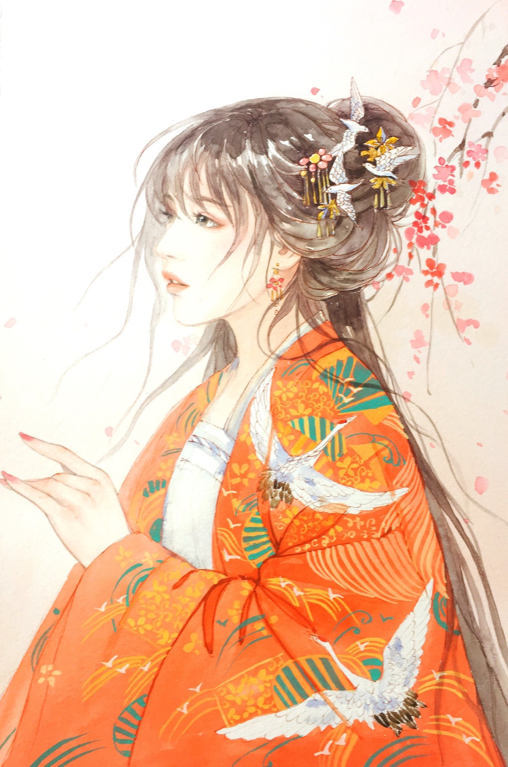 教你畫(huà)好古風(fēng)女子，超詳細(xì)古風(fēng)女子上色步驟圖