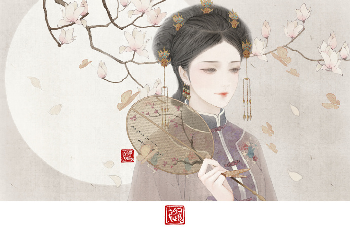 手繪版延禧攻略古風(fēng)圖集，超美高清手繪古風(fēng)圖