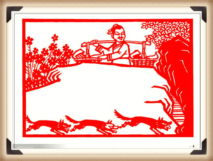 斗狼記剪紙藝術(shù)，高清剪紙連環(huán)畫圖集（54張）