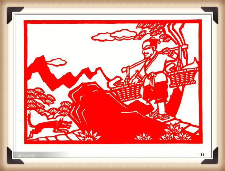 斗狼記剪紙藝術(shù)，高清剪紙連環(huán)畫圖集（54張）