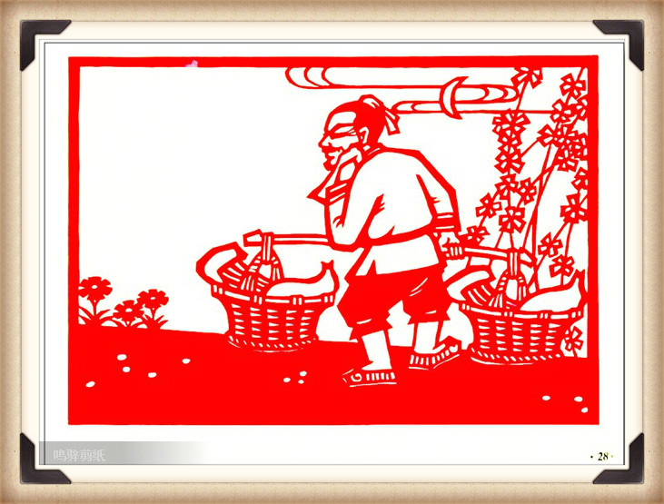 斗狼記剪紙藝術(shù)，高清剪紙連環(huán)畫圖集（54張）