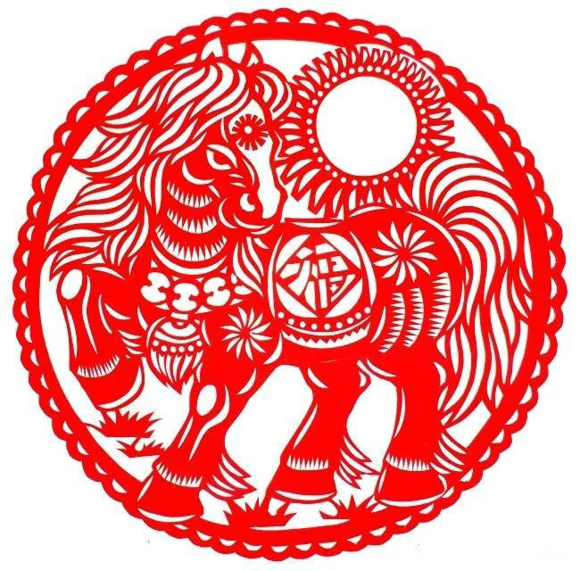 活潑可愛(ài)的小馬駒剪紙圖集(25張)，孫立峰作品