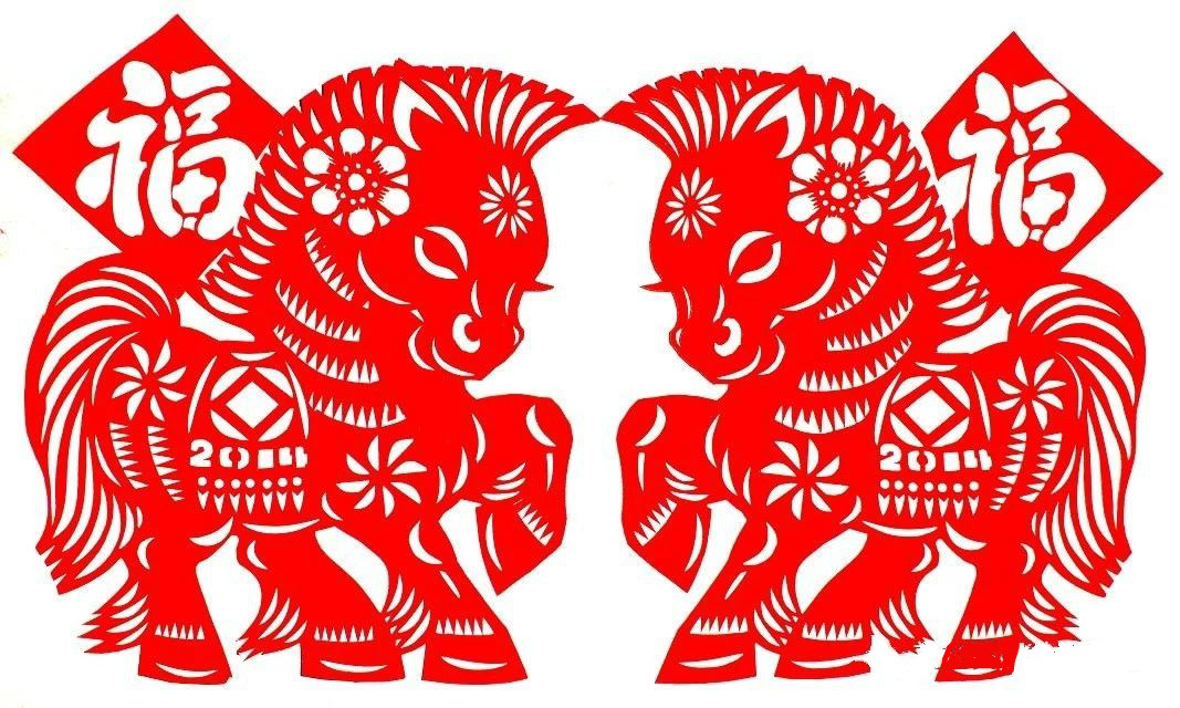 活潑可愛(ài)的小馬駒剪紙圖集(25張)，孫立峰作品