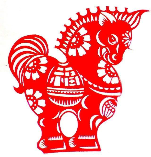 活潑可愛(ài)的小馬駒剪紙圖集(25張)，孫立峰作品