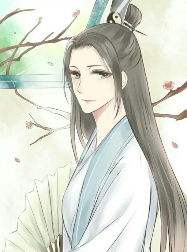 一組帥氣小哥哥古風(fēng)圖片，手持折扇男生古風(fēng)圖