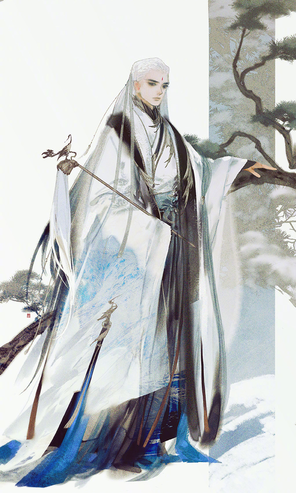 手繪劍三游戲人物成男圖片，超帥美男古風圖集