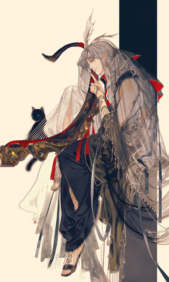 手繪劍三游戲人物成男圖片，超帥美男古風圖集