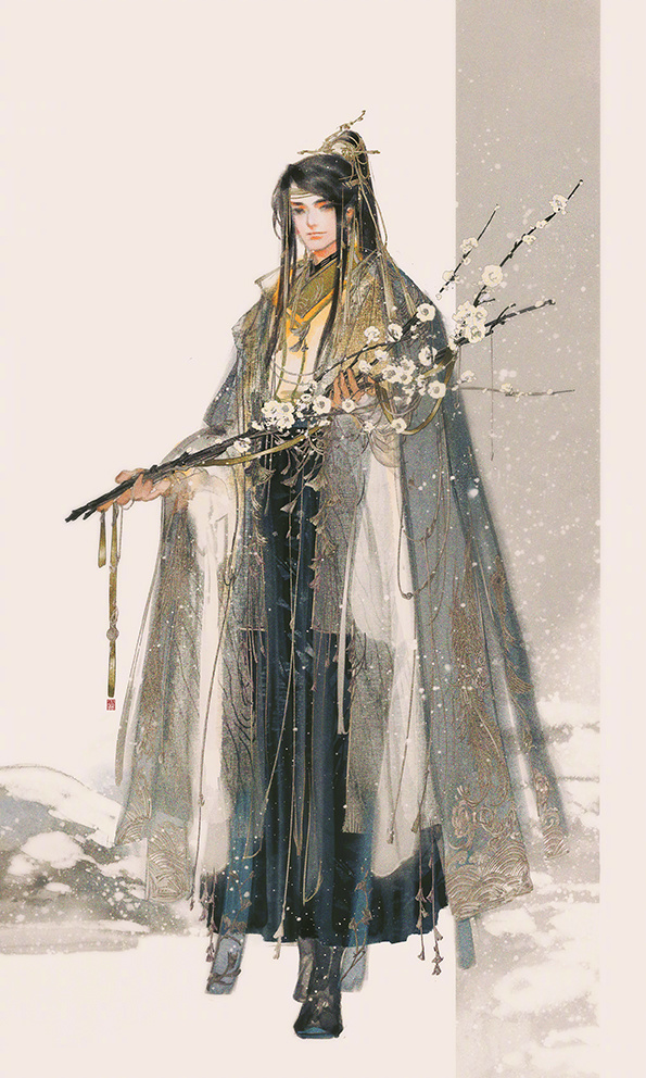 手繪劍三游戲人物成男圖片，超帥美男古風圖集