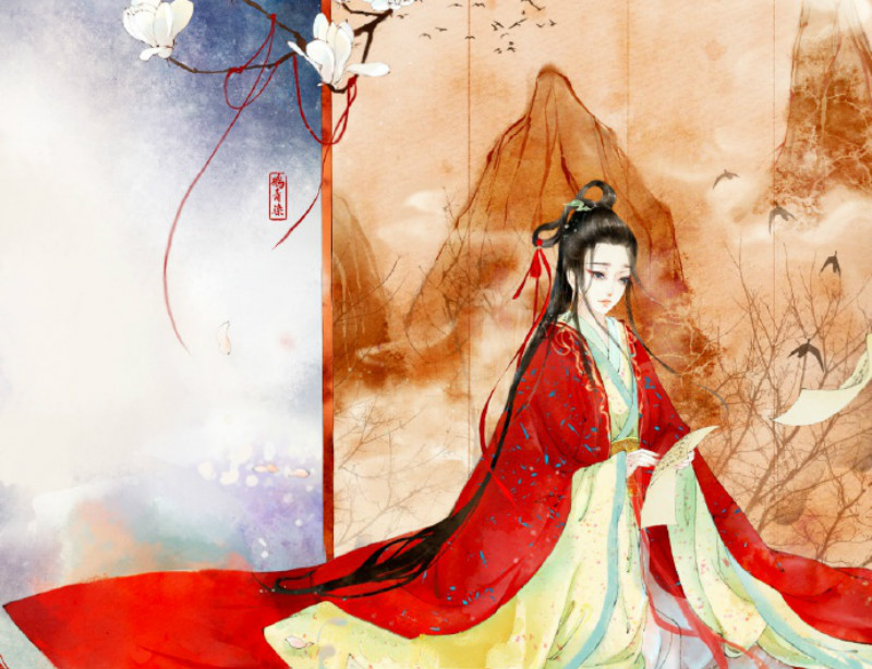 迷人的古風圖片女子，超美古風女子圖集(47張)