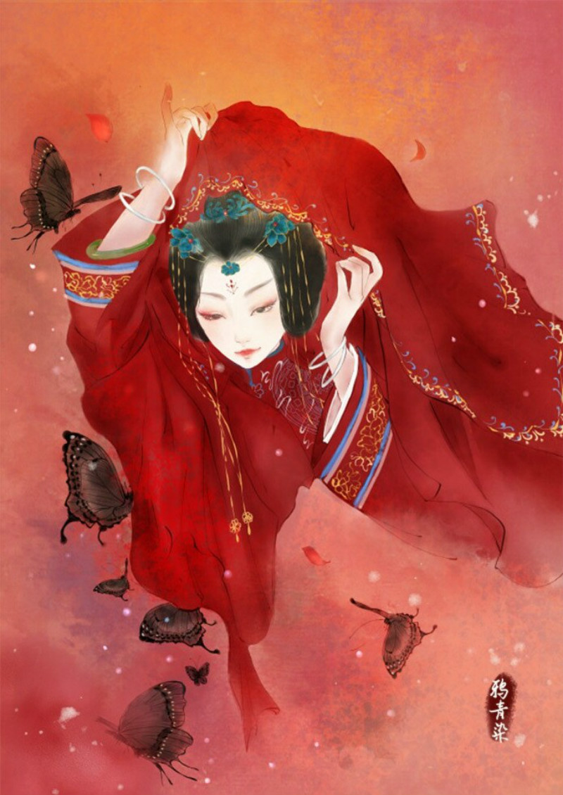 迷人的古風圖片女子，超美古風女子圖集(47張)