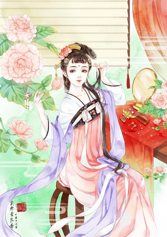 超美古風(fēng)女子圖集(38張)，高清古風(fēng)圖片欣賞