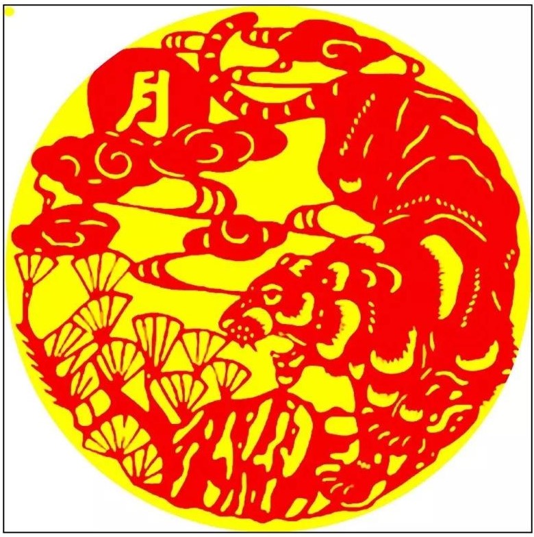寅——賞“虎”剪紙，23張虎剪紙圖集