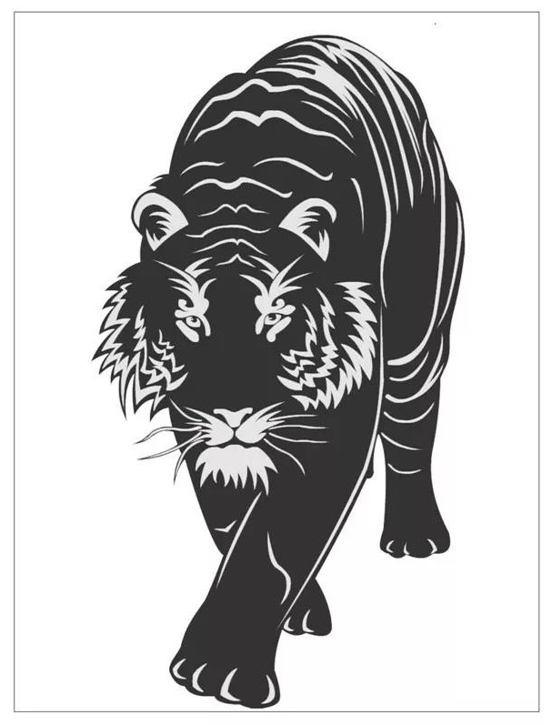 寅——賞“虎”剪紙，23張虎剪紙圖集