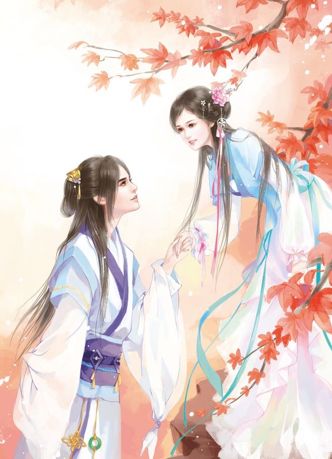 七夕甜蜜古風高清圖集，一組唯美古風情侶圖片