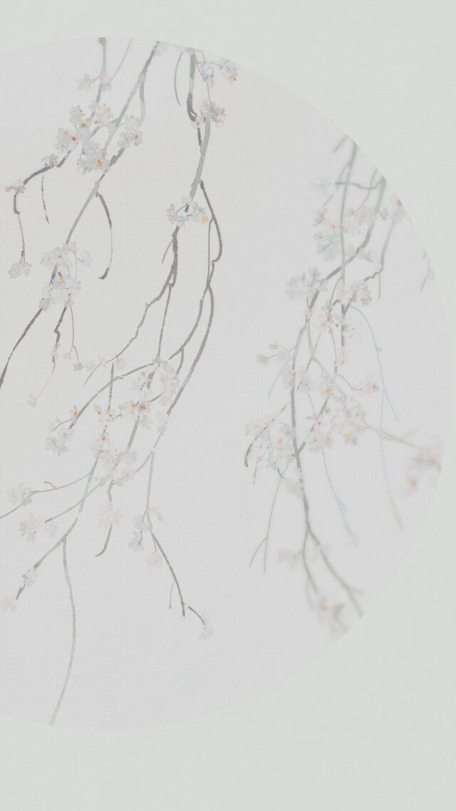 古韻意境之美手機(jī)壁紙，淡雅半圓畫面古風(fēng)圖片