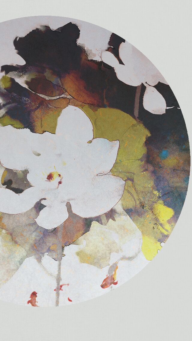 古韻意境之美手機(jī)壁紙，淡雅半圓畫面古風(fēng)圖片