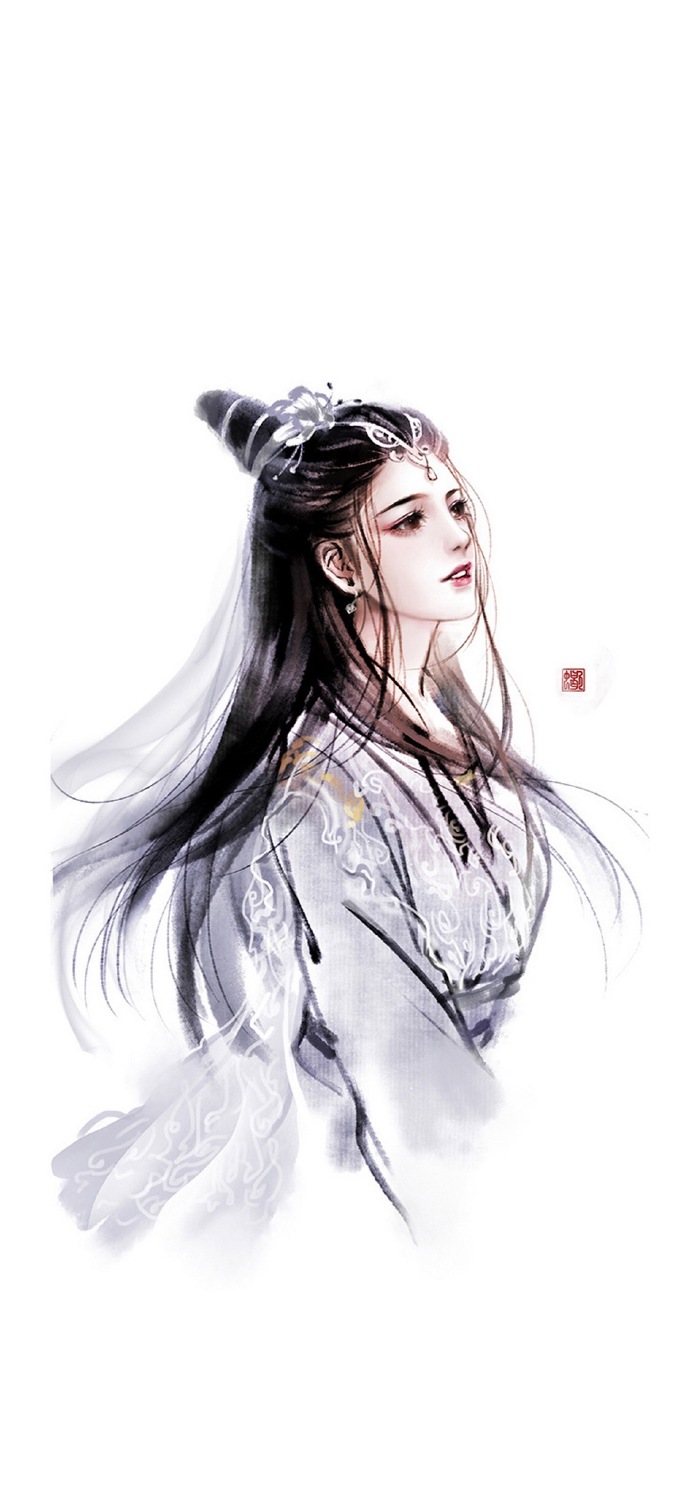 簡(jiǎn)約古風(fēng)女子手機(jī)壁紙圖，唯美古風(fēng)女子圖片