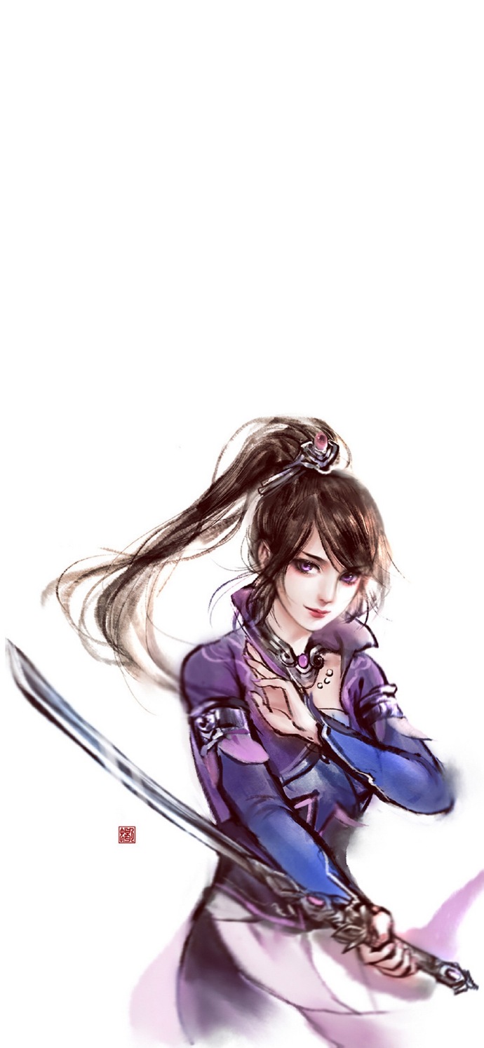 簡(jiǎn)約古風(fēng)女子手機(jī)壁紙圖，唯美古風(fēng)女子圖片