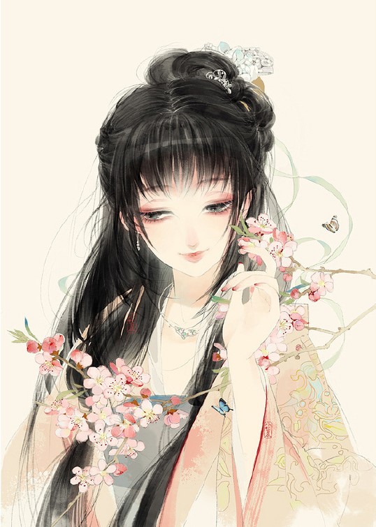 超可愛古風(fēng)女子圖集，唯美萌妹子古風(fēng)圖片