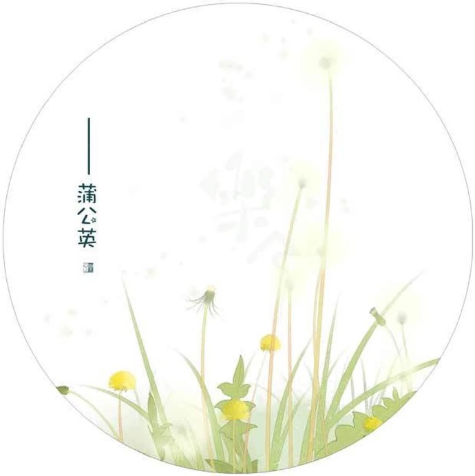 清新植物花卉插畫(huà)，可作頭像的插畫(huà)圖片