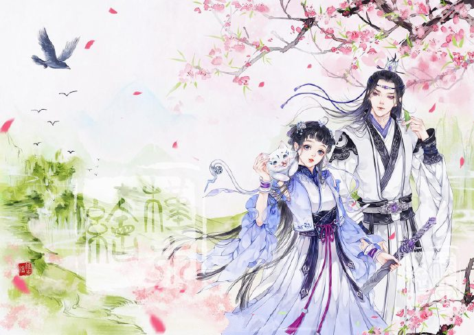 超甜的古風情侶圖集，清新唯美古風圖片（19張）