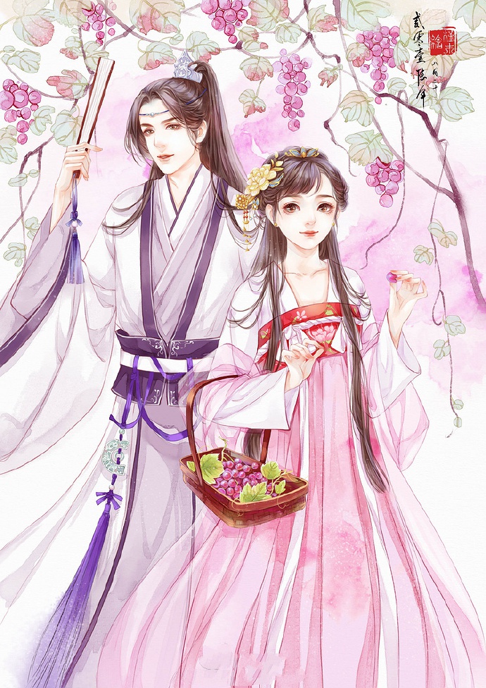 超甜的古風情侶圖集，清新唯美古風圖片（19張）