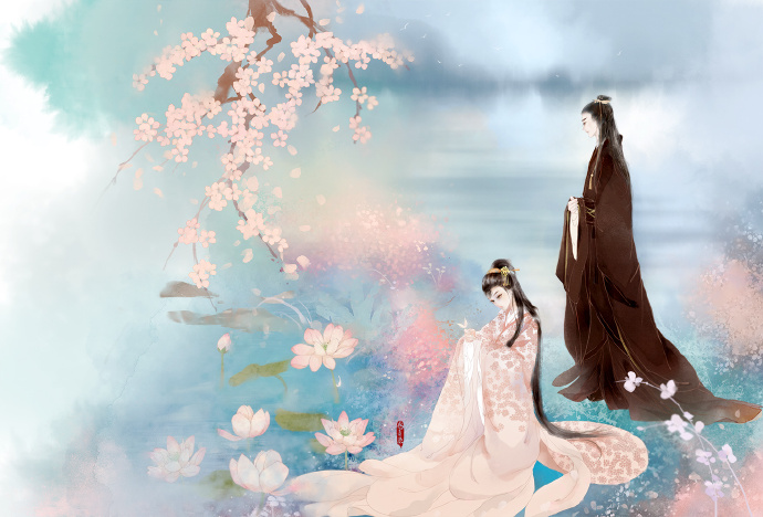 高清古風(fēng)情侶圖集(52張)，超恩愛甜蜜的古風(fēng)圖片