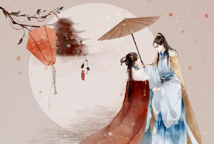 高清古風(fēng)情侶圖集(52張)，超恩愛甜蜜的古風(fēng)圖片