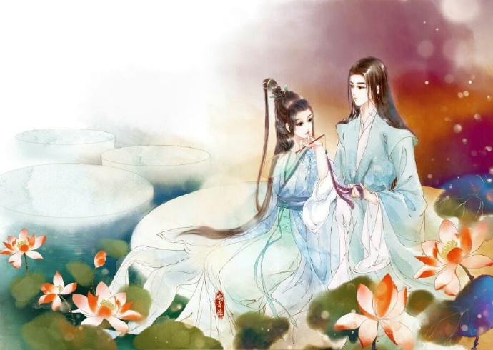 高清古風(fēng)情侶圖集(52張)，超恩愛甜蜜的古風(fēng)圖片