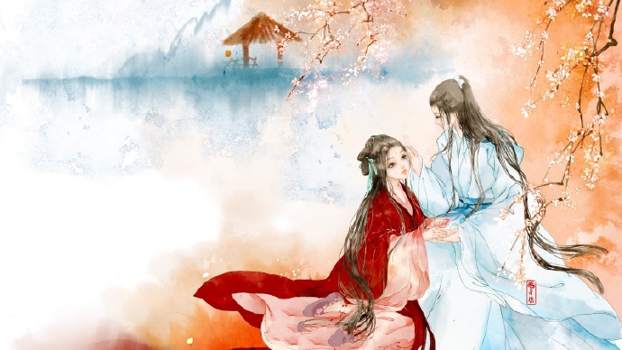 高清古風(fēng)情侶圖集(52張)，超恩愛甜蜜的古風(fēng)圖片