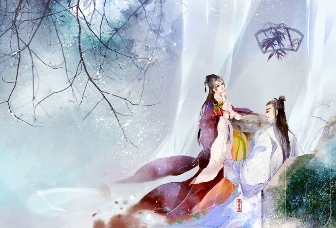 高清古風(fēng)情侶圖集(52張)，超恩愛甜蜜的古風(fēng)圖片