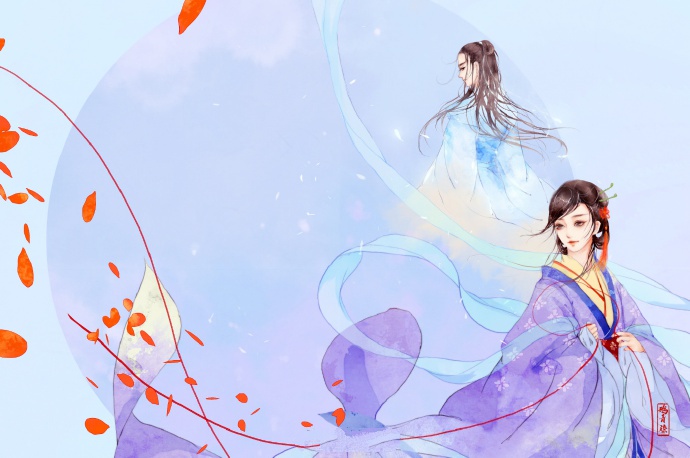 高清古風(fēng)情侶圖集(52張)，超恩愛甜蜜的古風(fēng)圖片