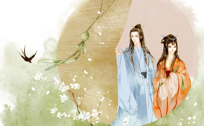 高清古風(fēng)情侶圖集(52張)，超恩愛甜蜜的古風(fēng)圖片