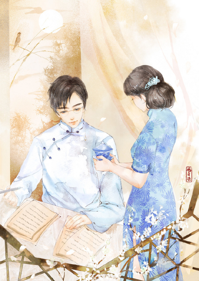 高清古風(fēng)情侶圖集(52張)，超恩愛甜蜜的古風(fēng)圖片