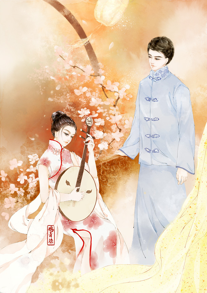 高清古風(fēng)情侶圖集(52張)，超恩愛甜蜜的古風(fēng)圖片