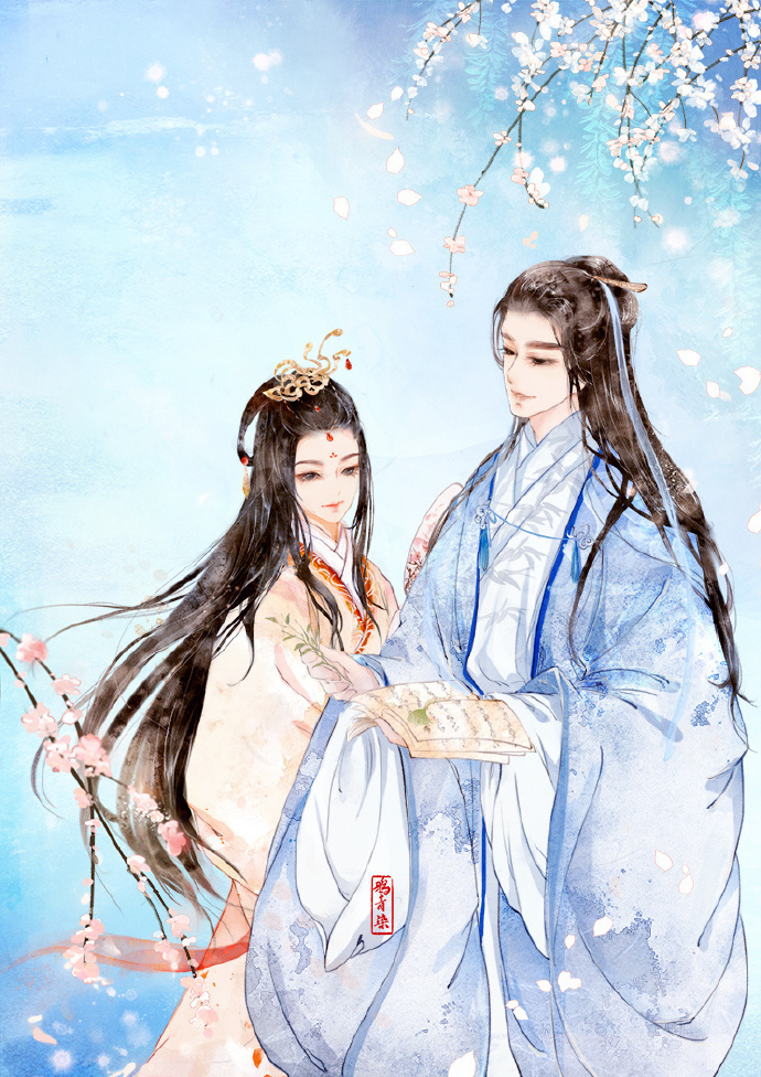 高清古風(fēng)情侶圖集(52張)，超恩愛甜蜜的古風(fēng)圖片