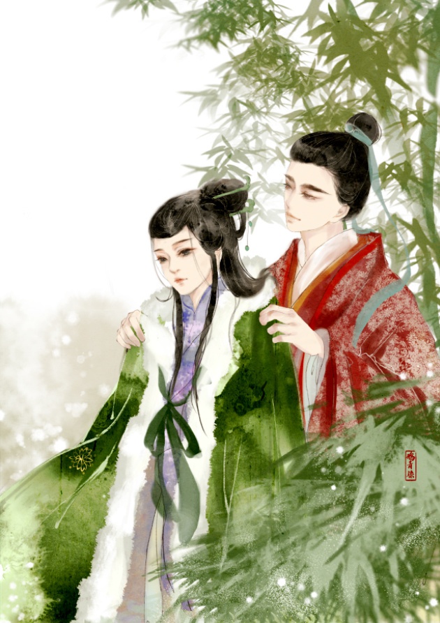 高清古風(fēng)情侶圖集(52張)，超恩愛甜蜜的古風(fēng)圖片